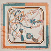 Equestrian Buckle and Tassel Scarf