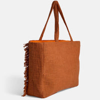 Coco+Carmen Adalee Floral Tote-Persimmon - The Shoppes at Coldwater