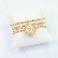 Caroline Hill | Carmen Coin Bracelet Set- Paw