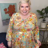 Flower Power Curvy Top