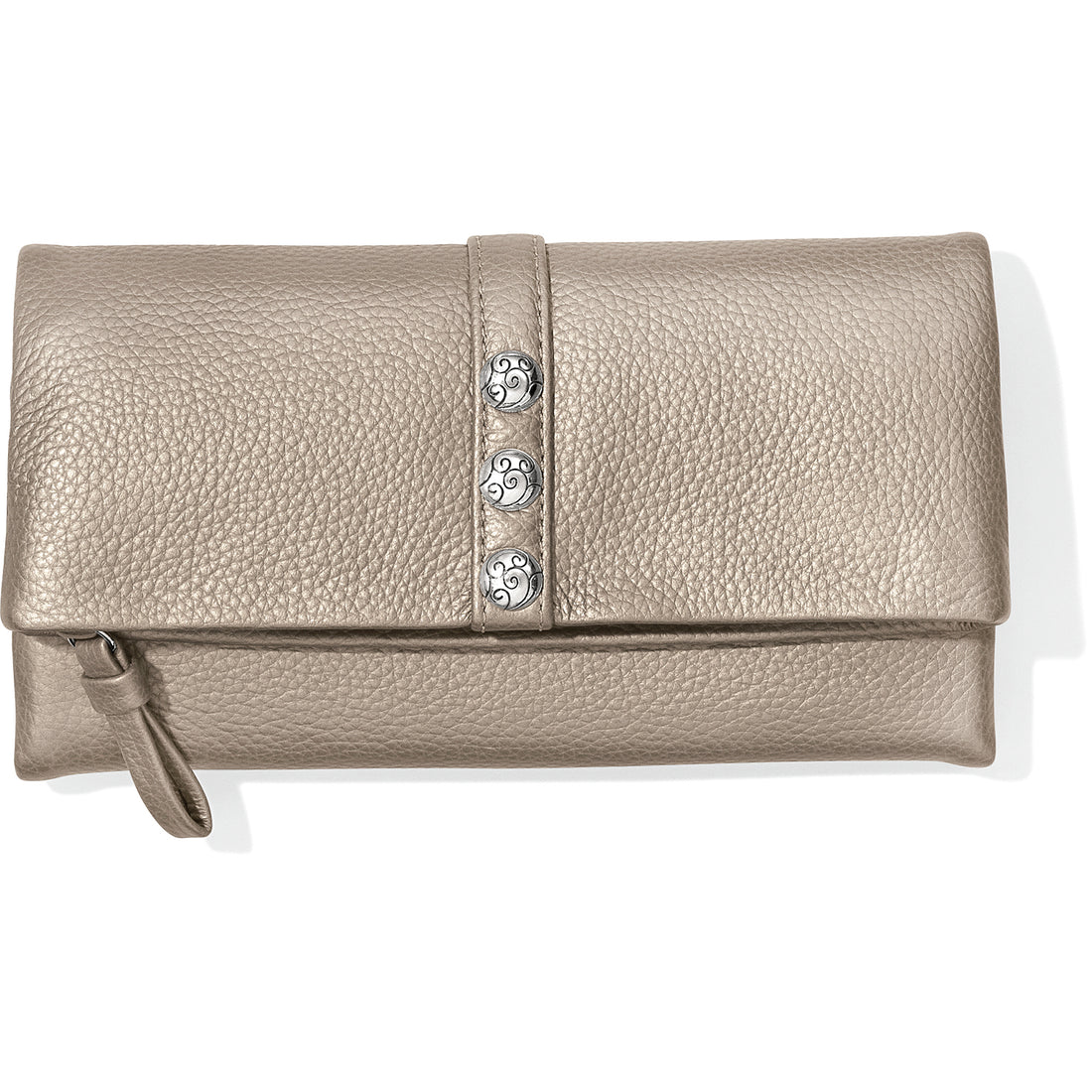 Brighton | Nolita Shimmer Large Wallet-Zinc