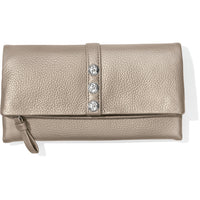 Brighton | Nolita Shimmer Large Wallet-Zinc