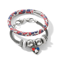 Brighton | Patriotic Luv Woodstock Bracelet