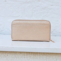 Caroline Hill | Penelope Wallet-Woven Gold