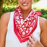 Caroline Hill | Lawson Leopard Scarf-Red