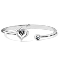 Brighton | Alcazar Duet Heart Open Hinged Bangle