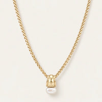 Natalie Wood | Midnight Tide Pendant Necklace-Gold/Pearl