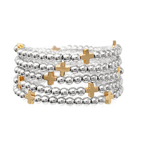 Stacked Up Bracelet Stack-2 Colors - The Shoppes at Coldwater