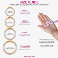 BuDhaGirl | Champagne Tzubbie All Weather Bangle® (Awb®) - Serenity Prayer