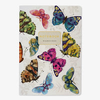 Notebook-Butterflies on White