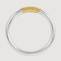 BuDhaGirl | Silver Tzubbie All Weather Bangle® (Awb®) - Serenity Prayer
