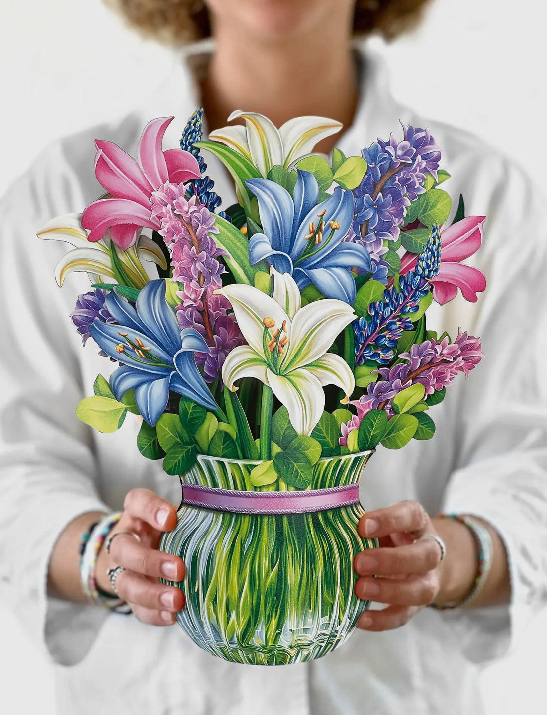 Lilies and Lupines Pop Up Card