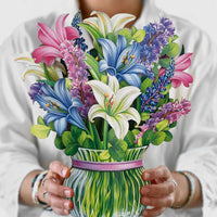 Lilies and Lupines Pop Up Card