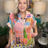 Fabulous Flamingo Top