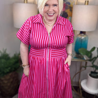 Lizzy Dress-S-2X: 2 Colors!