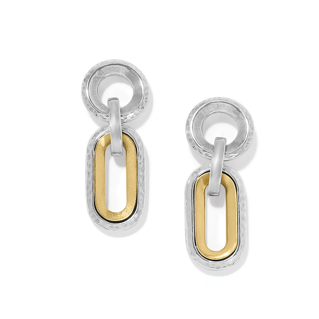 Brighton | Medici Two Tone Link Post Drop Earrings