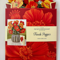 French Poppies Pop Up Card
