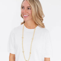 Susan Shaw long linked butterfly necklace