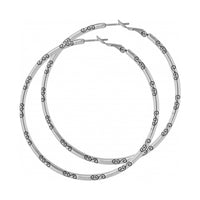 Brighton | Grande Hoop Charm Earring-Silver