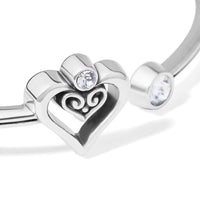Brighton | Alcazar Duet Heart Open Hinged Bangle