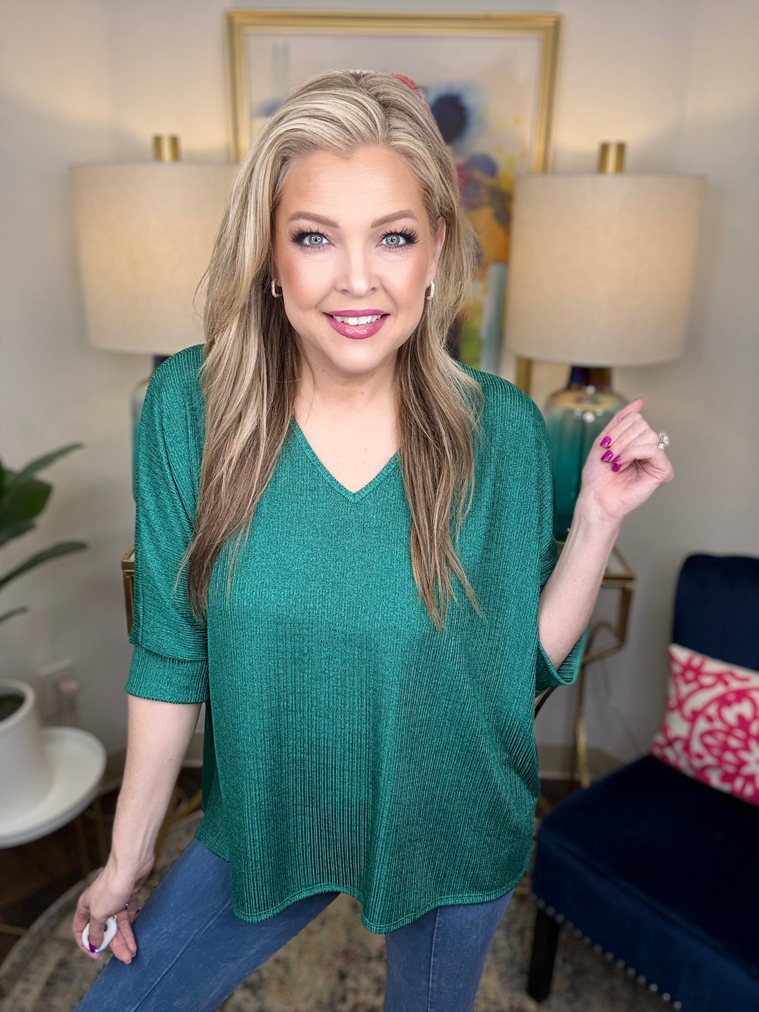 Subtle Glam Top-S-3X