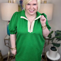 Mary Square Andie Dress-Green - The Shoppes at Coldwater