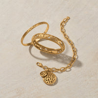 Brighton | Contempo Medium Hinged Bangle-Gold