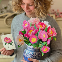 Peony Paradise Pop Up Card