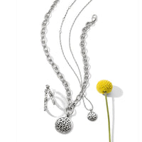 Brighton | Contempo Medallion Petite Necklace-Silver