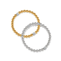 Brighton | Meridian Petite Stretch Bracelet-Gold