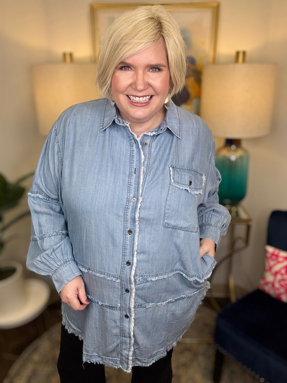 Take It Easy Now Curvy Top