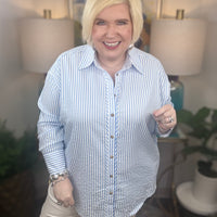 Momma Said Curvy Top-Blue