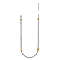 Brighton | Interlok Twist 2 Tone Double Chain Necklace