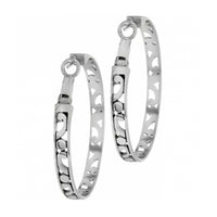 Brighton | Contempo Large Hoop Earrings-Silver