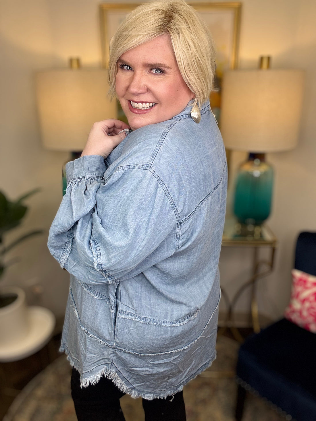 Take It Easy Now Curvy Top