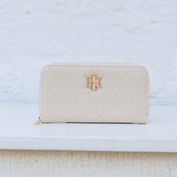 Caroline Hill | Penelope Wallet-Woven Almond