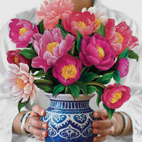 Peony Paradise Pop Up Card
