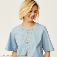 Brighton | Vivi Delicate Short Charm Necklace-Gold