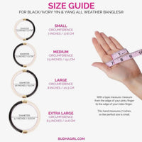 BuDhaGirl | Black/Ivory Yin & Yang All Weather
Bangles® (Awb®)