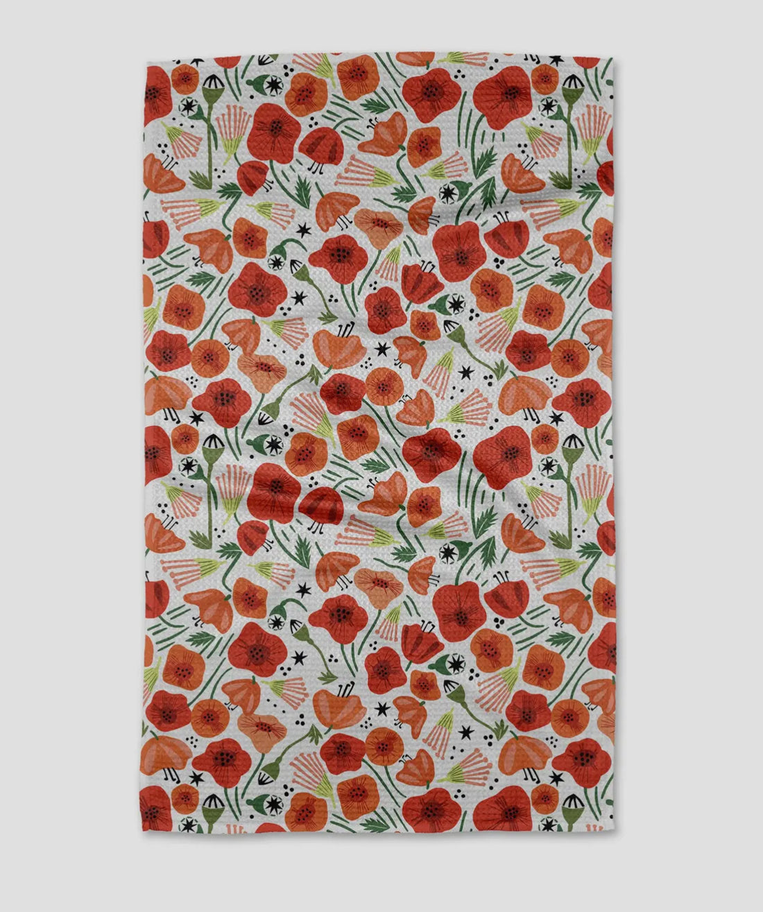 Geometry Tea Towel- Poppy Power