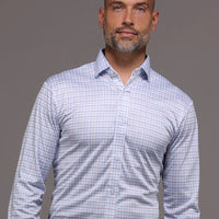 Quattro Flex Dress Shirt with Semi-Spread Collar