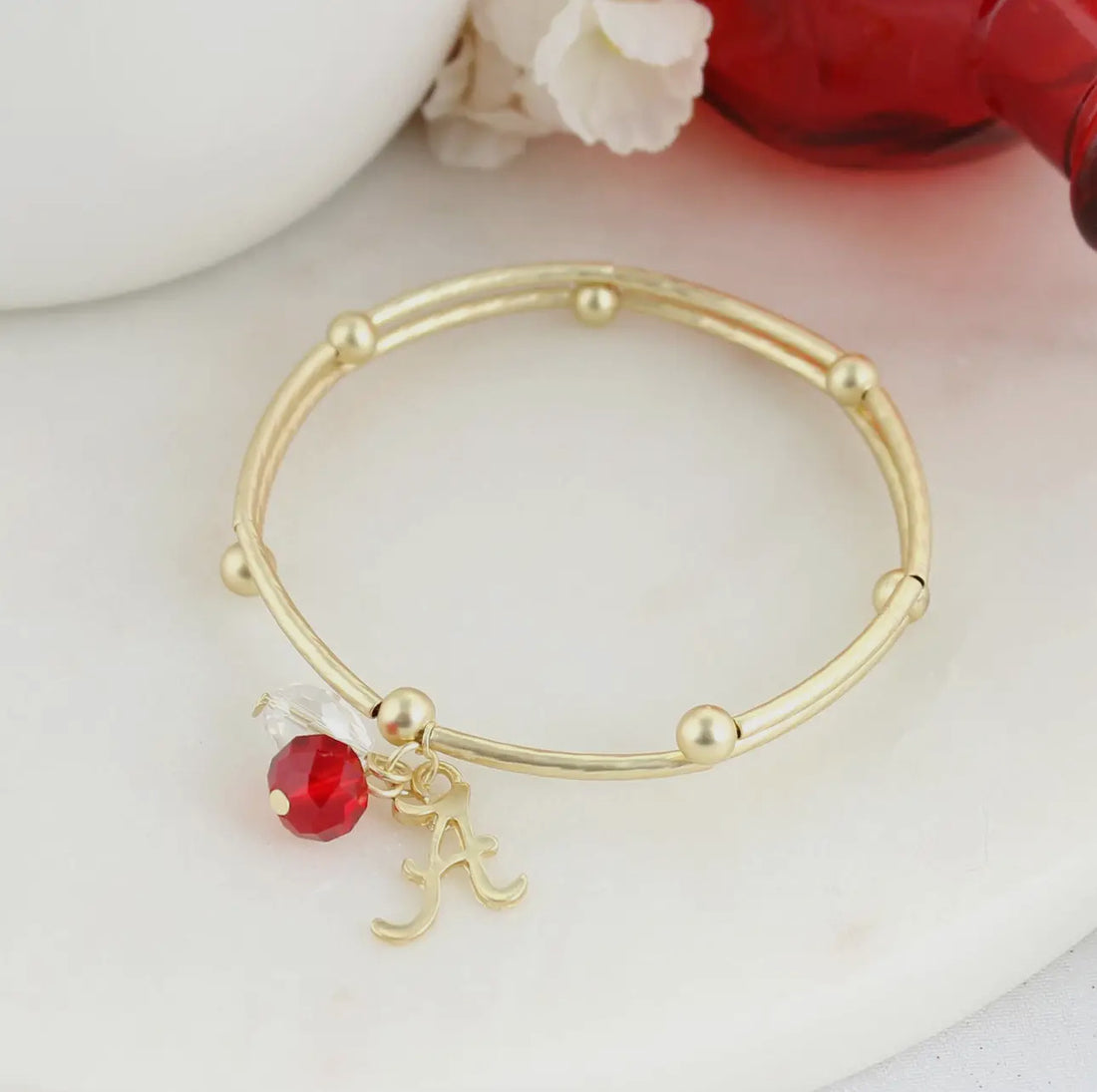Matte Gold Logo Wrap Bracelet