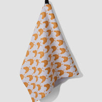 Geometry Fun Spring Chicks Tea Towel