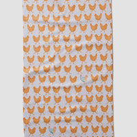 Geometry Fun Spring Chicks Tea Towel