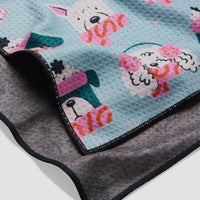 Geometry Bundled Up Pups Dog Towel