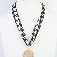 Caroline Hill | Carlton Skinny Scarf-Houndstooth
