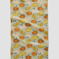 Geometry Pumpkins and Gourds Tea Towel