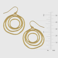 Susan Shaw Gold Filigree Cut Out Earrings