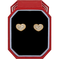 Brighton | Illumina Celeste Heart Post Earrings Gift Box-Gold