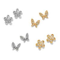 Brighton | Enchanting Butterfly Post Earrings-Silver